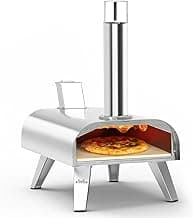 BIG HORN OUTDOORS 12" Multi-Fuel Outdoor Pizza Oven, 3-in-1 Wood-Fired, Gas & Electric Compatible